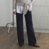 Corduroy Texture Wide Denim Pants Kj5wl8230 23