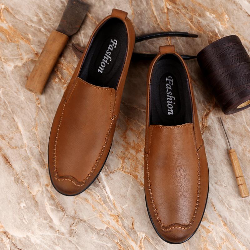 Fashion Spring Autumn Men's Loafers Lightweight Breathable Fashionable Park Walking Shoes Versatile Men's Driving Shoes Anti Slip