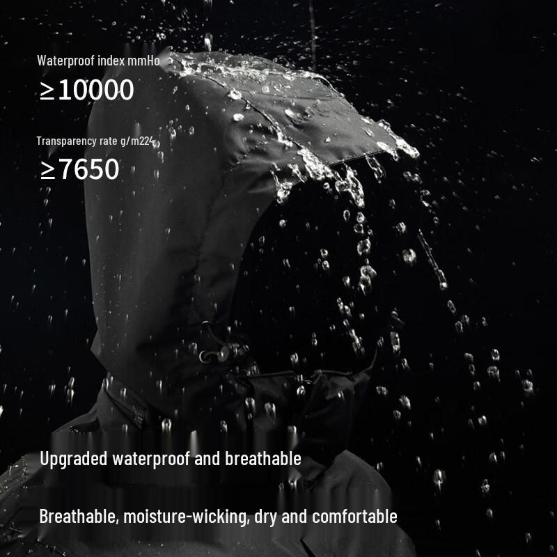 ROMON Unisex Outdoor Windproof Waterproof Hooded Jacket