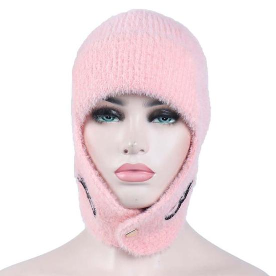 Winterwarme Strickmütze, fusselt nicht, atmungsaktiv, leuchtende Farben, Ohrenschutz, Winterstrickmützen