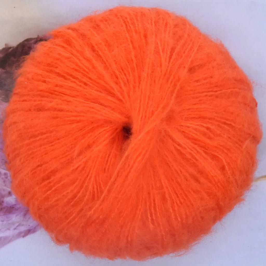 25g Soft 40% Acrylic 60% Mohair Yarn 160m/175yd Plush Yarn Hand Knitting Crochet Sewing DIY Shawl Scarf Thread