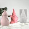 DIY Crystal Epoxy Mold Santa Claus Snowman Candle Silicone Molds Soap Christmas Gifts Candle Making DIY Set Home Decoration New