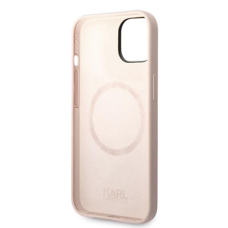 Karl Lagerfeld Silicone Ikonik Karl`s Head Magsafe - Etui Iphone 14 Plus (Różowy)