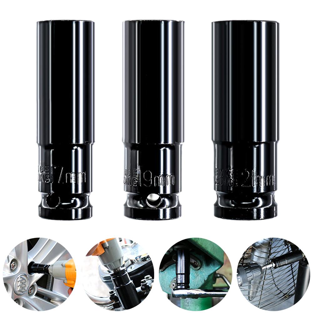 Wearable Socket Wrench 1/2\" 3pcs Set Black HSS Hard