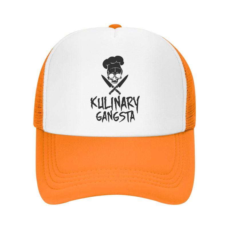 Totenkopf Koch Totenkopf Netz Baseballkappe für Männer Frauen Unisex Verstellbare Snapback Kappen Lustige Sommer Freizeit Atmungsaktive Sonnenhüte