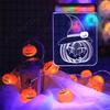 16.4 FT 40 LED 3D Waterproof Pumpkin String Lights 8 Modes LED Pumpkin String Lamps 3D Waterproof Orange Jack-O-Lantern Party