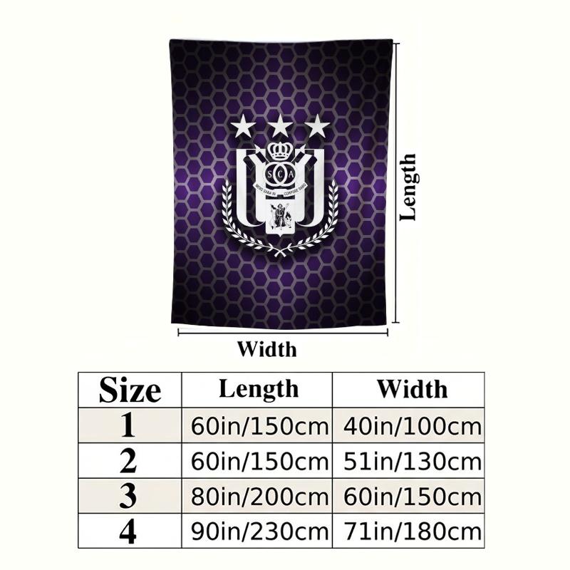 Rsc Anderlecht Wall Tapestry Aesthetic Wall Hanging Printed Fabric Blanket Decorative Tapestries For Bedroom Living Room Home Decor