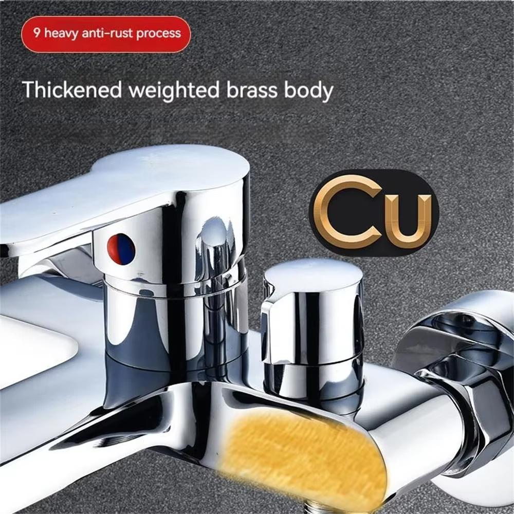 Bathroom Shower Faucet Mixing Valve Shower Shower Set Bathtub Mixing Switch Triple Hot and Cold Faucet Shower Faucet