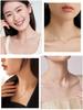 [ChicSilver] Heart Necklace for Women, Pink Gold, Zirconia Pave, Cute, Popular Accessory