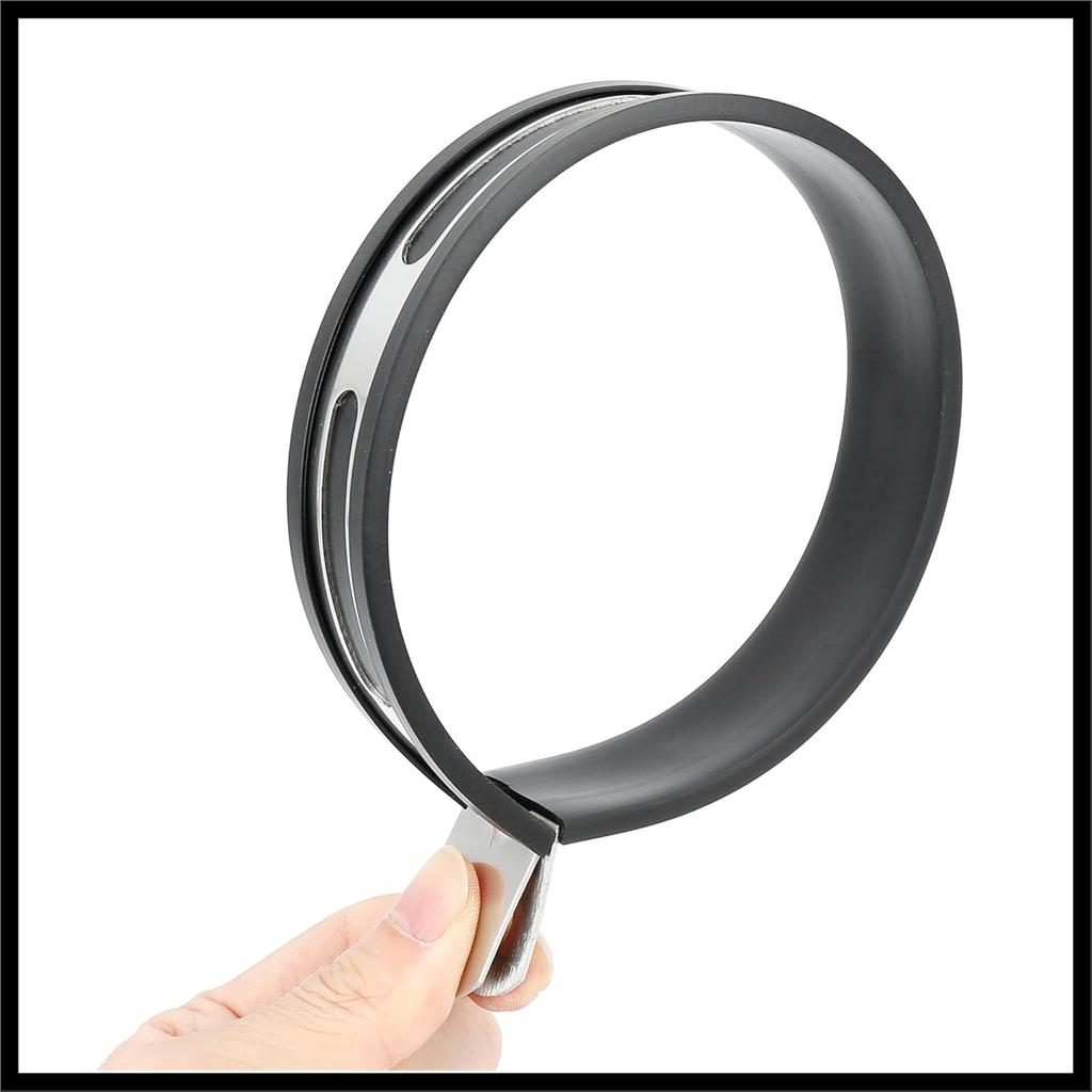 100mm 3.94" Motorcycle Exhaust Band Joint Clamp Muffler Pipe Stainless Steel Silver Tone Durable Material