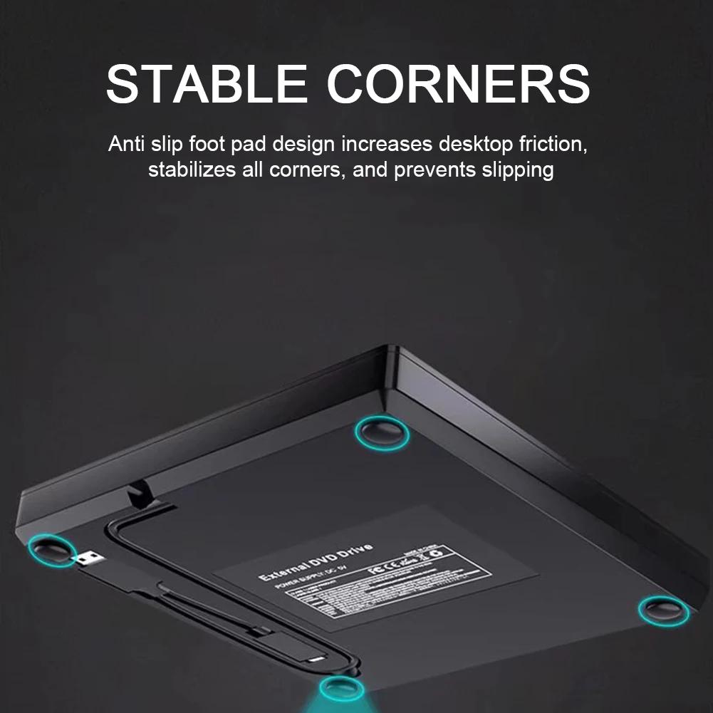 9.5/12.7mm CD DVD Burner Adaptor USB3.0 Type C External DVD Drive Box DVD/CD/Optical Drive Enclosure for Laptop Notebook Burner