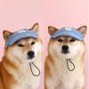 Pet Outdoor Denim Sun Hat Cat Small Medium Large Dog Baseball Cap Embroidered Cartoon Cute Shiba Inu Headwear Hat