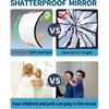 Shatterproof Wall Mirror Full Length for Bedroom, Acrylic Gym Mirrors For Home, Extra Thick: 0.12 inch, 12 x 12 inch x 4 Pcs, Workout Mirrors Safe