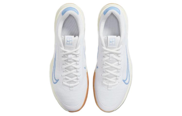 Nike Court Vapor Lite 2 HC White Sail Gum Light Brown Light Blue