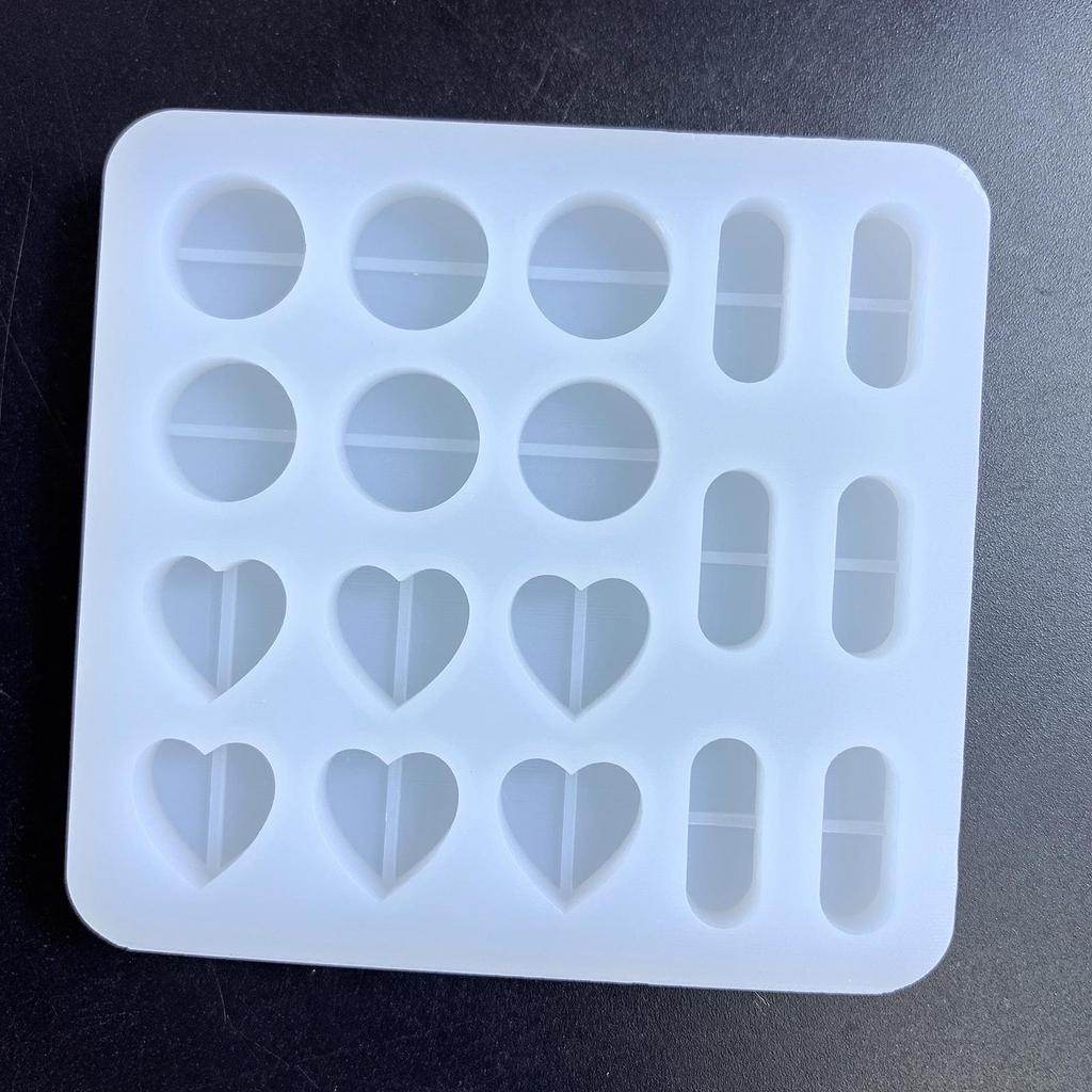 Resin Shaker Fillings Mold,Silicone for Pill Mold Epoxy Resin Mold Filler Quicksand Casting Filling Mold for Jewelry Mak