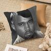 Funny K-Kanyes W-Wests Pillow Case Anti-Dustmite Pillowcase Invisible Zipper Silky Plush Sofa