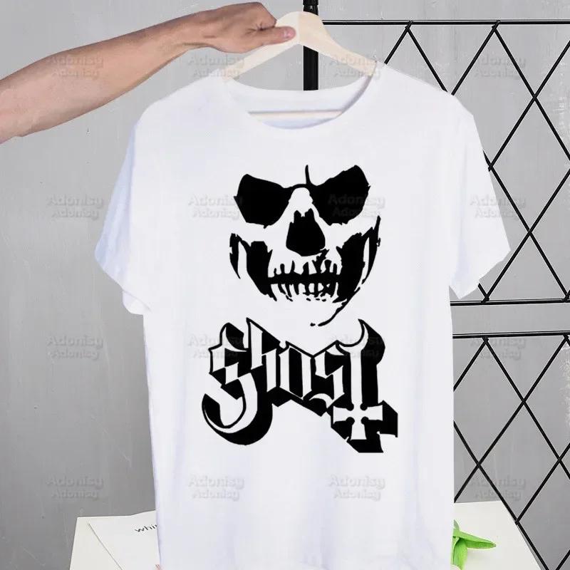 Ghost Band Hard Rock Band Harajuku Men's Tshirt Unisex Short Sleeve T Shirt Casual Ghost B.C. Heavy Metal T-shirt Male Tops