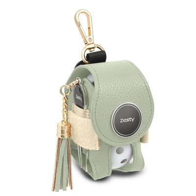 Zesty Golf Ball Case 2W Golf Ball Pouch Ball Holder Green Fork Marker Women's (Normal Type, Pistachio)