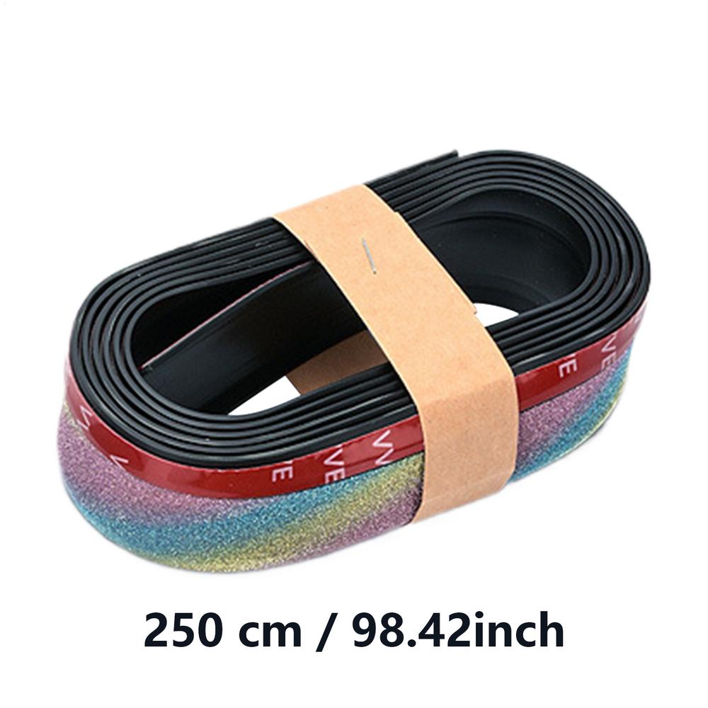 Передняя губа бампера автомобиля Боковая юбка Гибкая резиновая накладка на кузов Клейкий инструмент защиты для выездов Путешествий Автомобиля