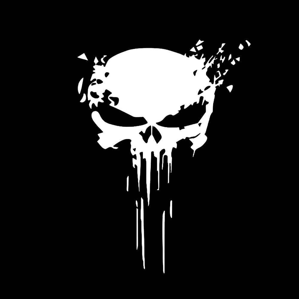 

Автомобильный череп светоотражающая наклейка виниловые водонепроницаемые наклейки мода мотоцикл авто стиль тела череп украшения наклейки 10x15 см белый