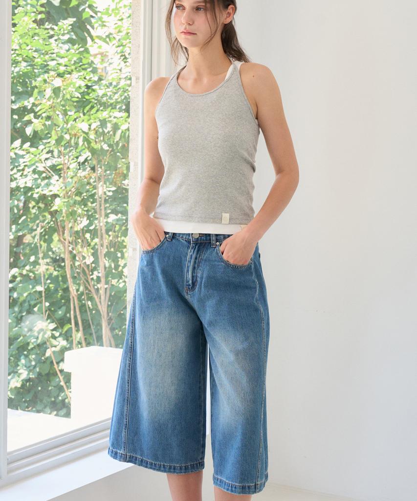 HAINT Merdin Denim Bermuda Pants 3Col_Blue
