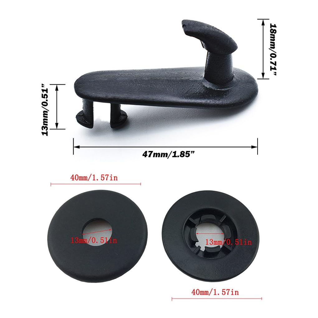 QUXVUIS 4pcs/set Plastic Car Floor Mat Clips Portable Reusable Carpet Fastener Retainer Replacement for Avanza/Innov