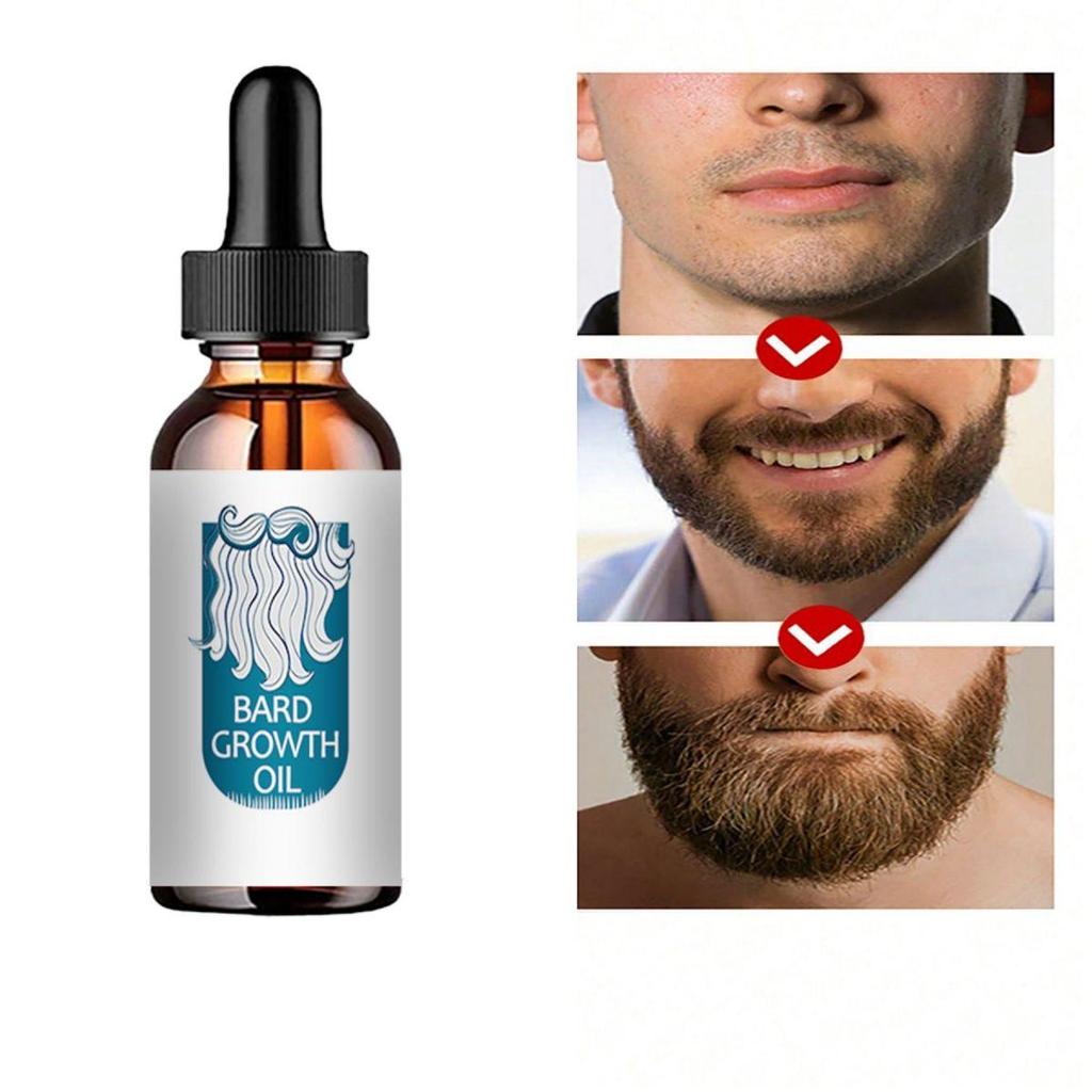 Fast Beard Growth Oil Beard Oil for Men Caffeine Natural Beard Growth Serum Promote Hair Regrowth Professional Brazilian Keratin
