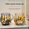 Large Capacity Coffee Pod Holder Irregular Shape Coffee Pod Coffee Capsule Holder Home Decoration Storage Cup