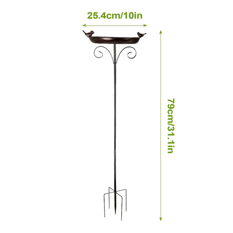 Bird Bath Basin Outdoor Bird Bath Portable Decorative Waterproof Shallow Water Feeder For Drink Patios Outside Balconies Gardens