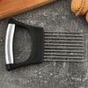 Black Onion Cutter Holder Stainless Steel Vegetables Cutting Fork Food Slicers Assistant  Tomato