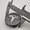 AGLNX1 4pcs 56mm Light Grey Car Wheel Center Cap Logo Badge Emblem For Tesla Original Hub Caps Model 3 Model Y Model S X Accessories