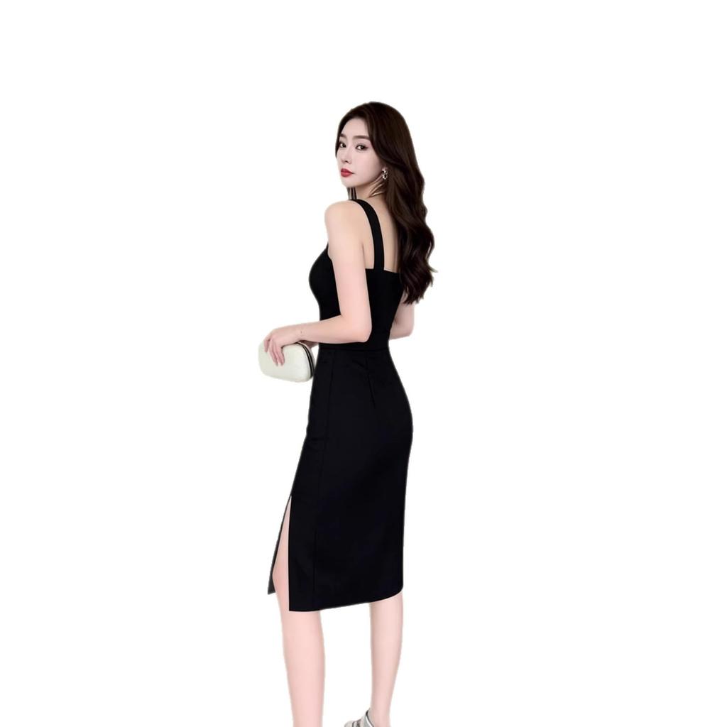 Night Show Sexy Chest Wrap Backless Suspender Skirt Car Model Small Dress Short Skirt Temperament Thin Tight Hip Wrap Dress Women
