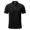New Versatile Pure Cotton Sports Fitness Men'S Twill Polo Shirt, Business Casual Men'S Solid Color Short Sleeved T-Shirt