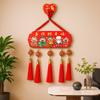 Wooden Material Spring Festival Pendant Chinese Knot Wealth God Decoration  Cultural Display