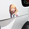 HD Anime Haimeng Big Miss Sexy Personality Car Sticker Creative Reflective Waterproof Motorcycle Car Decorative Sticker