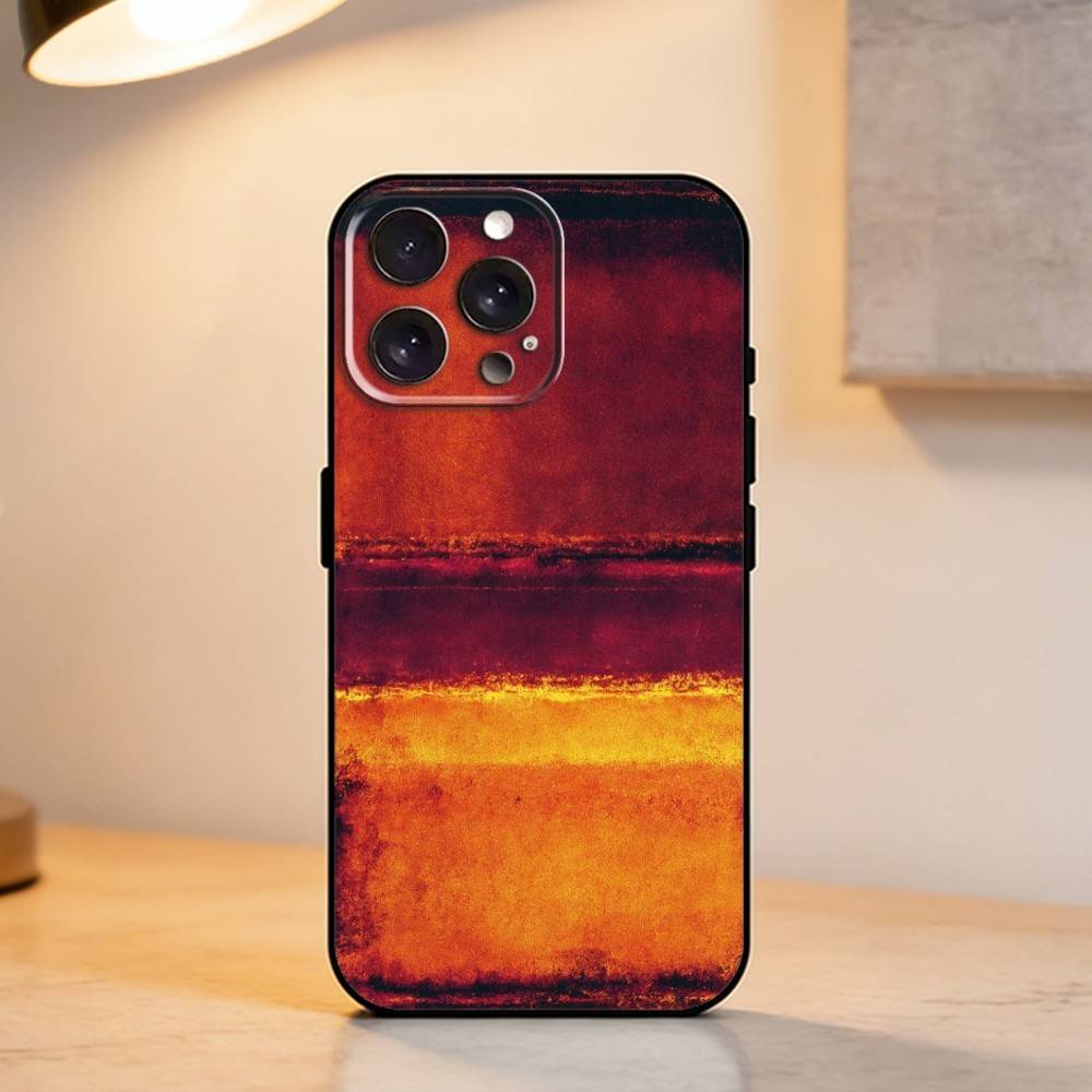 M-Mark Rothko A-Art    Phone Case For iPhone 17,16,15,14,13,12,11 Plus,Pro Max,XS,Soft Silicone Black Cover