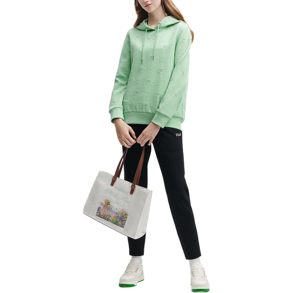 Fila X The Met Monet Knitted Casual Hoodie Women Hoodies Light-Green F11W348203F-LG
