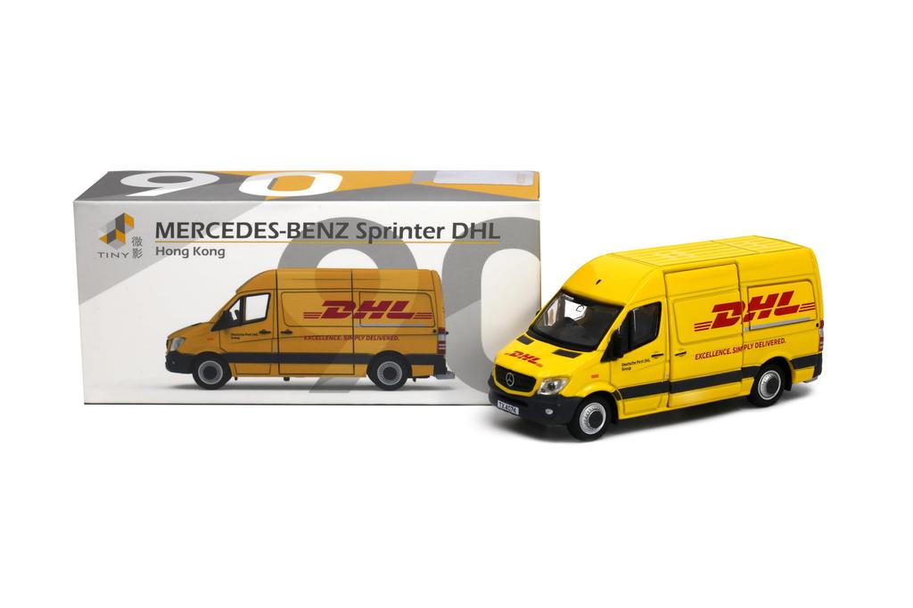 Tiny City Scale Sprinter FL DHL Diecast Model Car 1/76 No.90 Mercedes-Benz