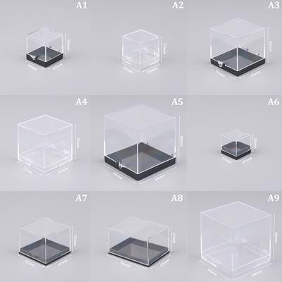1 Pcs Storage Box Lids Gemstone Display Coin Clear Container Specimen Mineral Case