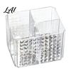 Dressing Table Storage Case Transparent Acrylic Makeup Brush Organizer Multi-Compartment Bin Modern Vanity Bin Style Cosmetic Display for Lip Gloss
