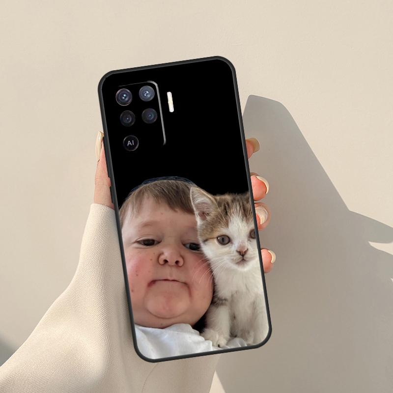 Funny Hasbulla Case For Oppo A94 A74 A54 A60 A80 A40 A18 A38 A58 A78 A98 A96 A76 A16 A15 A17 A57 A77 A5 Pro