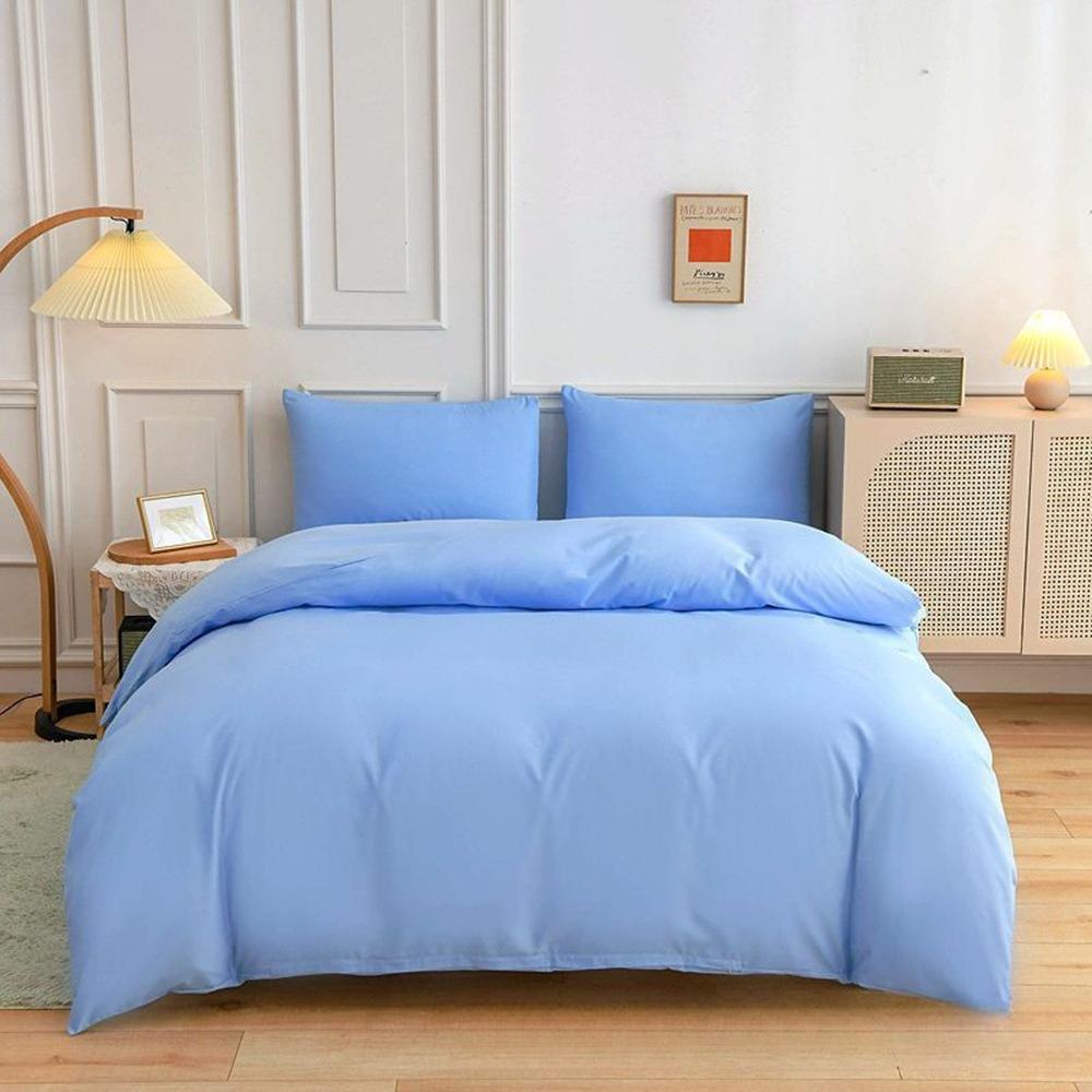 3pcs Lyocell Duvet Cover Set Luxury Solid Silky Cooling Bedding Set Quilt Cover+Pillowcases Twin Queen King Home Use