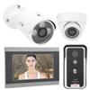 Wired Wifi Video Doorphone 7in Monitor Night Vision Intercom APP Remote with 2 AHD Cameras for Tuya