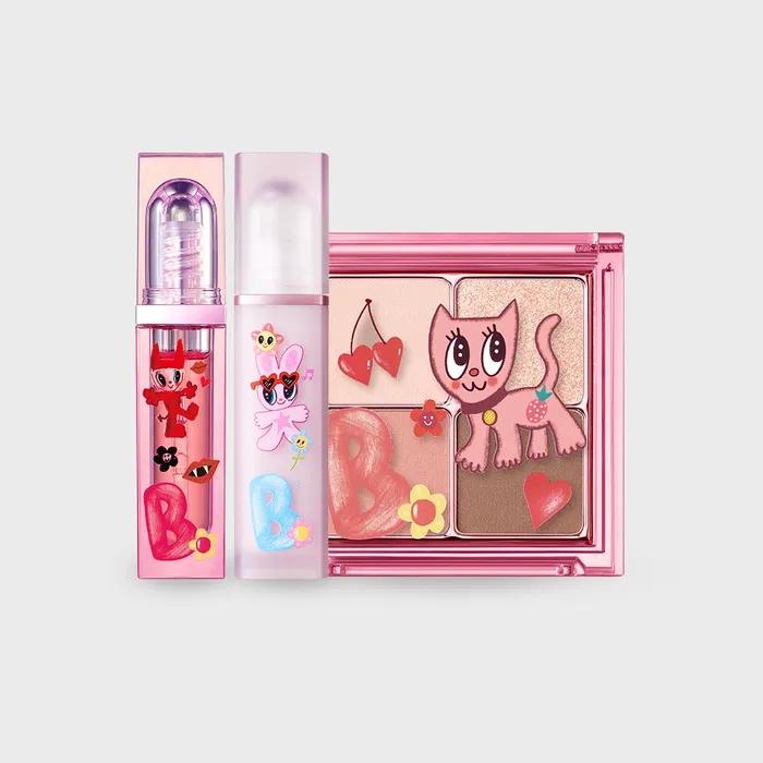 [Ice Cream Color Edition] Plumper + Sheer Velvet Tint + Eye Palette