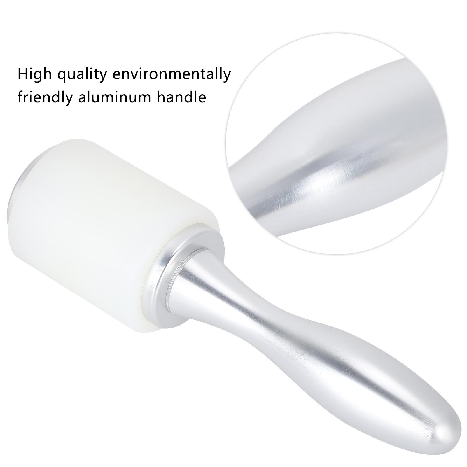 Leather Carving Hammer Nylon     Leathercraft   Wooden Handle Stamping Tool(Black )