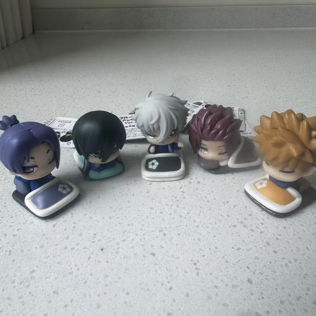 BLUE LOCK Figurka Akcji Sen Gacha Urocza Kreskówkowa Ozdoba Isagi Yoichi Chigiri Hyoma Nagi Seishiro Rin Itoshi Model Zabawka