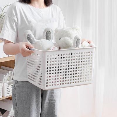2 piècesBoîte de rangement divers, Panier de rangement pour jouets, Boîte de rangement en plastique pour la maison, Armoire de cuisine, Boîte de rangement pour bureau