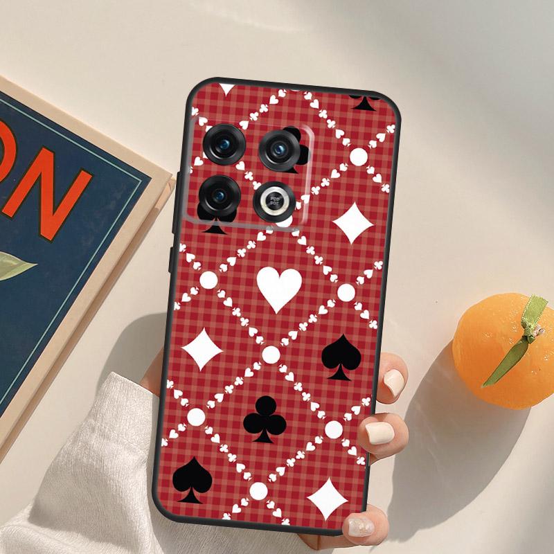 

CASINO PLAYING CARDS Case For OnePlus 15 13 12 11 13R 12R 10T 8T 13T OnePlus Nord 5 CE 3 2 4 Lite N20 N30 Cover OnePlus Nord CE4Lite
