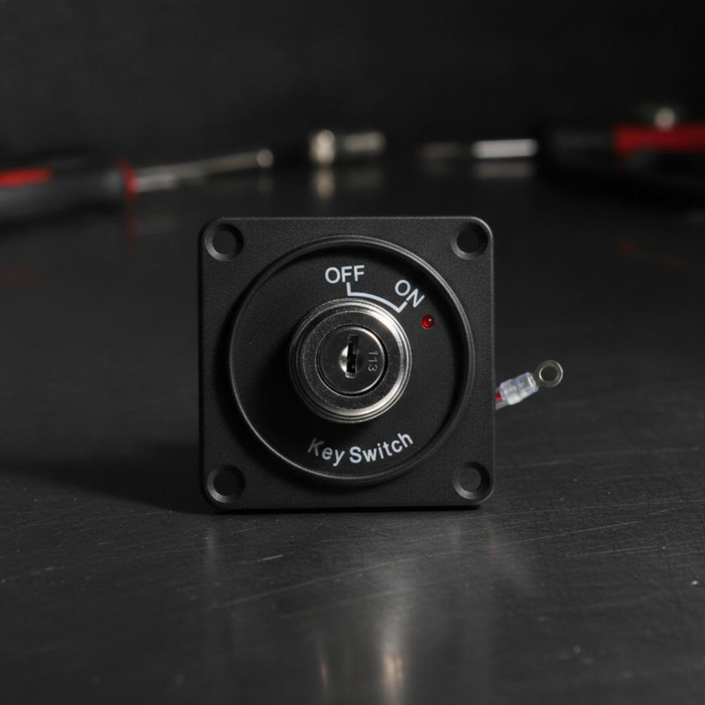 10A 12V Ignition Switch with Keys Maintained Panel-Mount