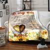 To My Sister Love And Friendship Throw Customizable Blanket Personalized Text Ultrasoft For Sofa Couch Office Bed Picnics Four Seasons Universal